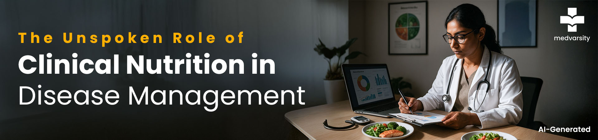 Doctor discussing the importance of clinical nutrition in disease management