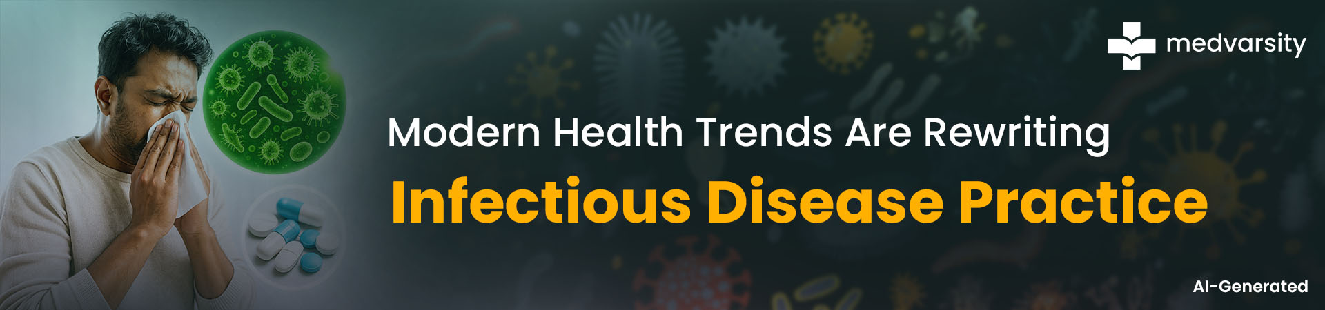 Doctor reviewing modern health trends impacting infectious disease practice